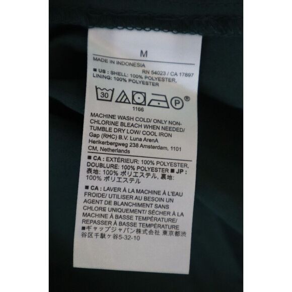 Banana Republic 762767-01-1 Women's Sz M New Hunter Green L/S Tuxedo Shirt - Picture 6 of 12